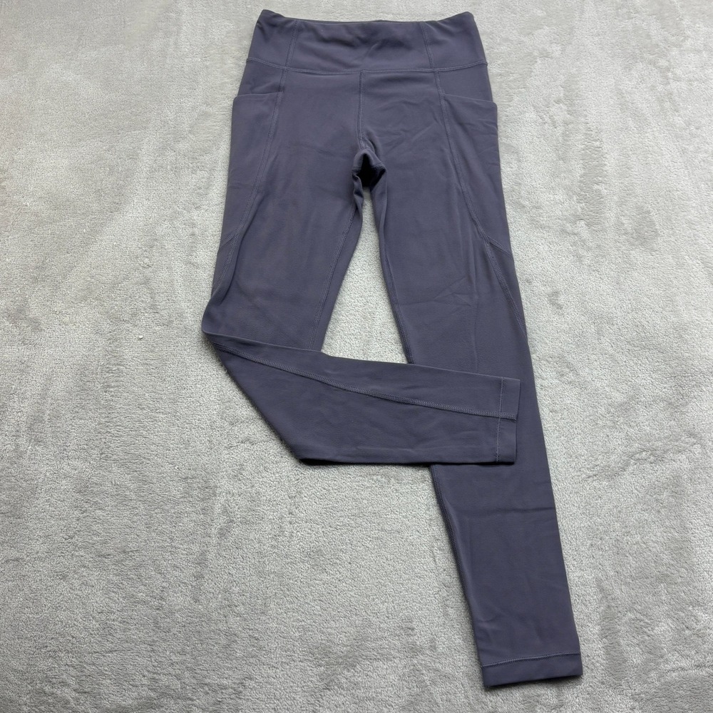 Athleta Girl Stash Your Treasures Tight Girl's M 8-10 Purple High Rise Leggings